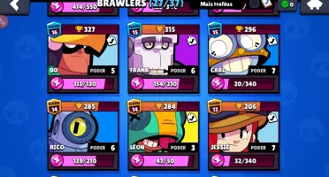 Conta de browl stars (nivel 66)