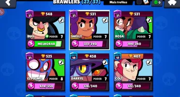 Conta de browl stars (nivel 66)