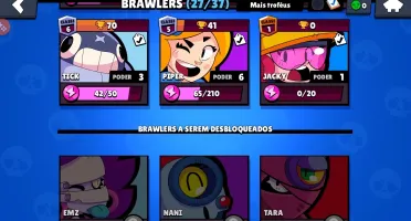 Conta de browl stars (nivel 66)