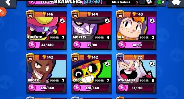 Conta de browl stars (nivel 66)
