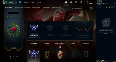 Conta LOL - Diamante IV, 62% de WR
