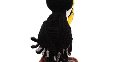 Tucano em amigurumi