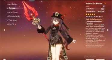 CONTA GENSHIN / HUTAO + HOMA + QIQI + JEAN & 6 ARMAS 5*!
