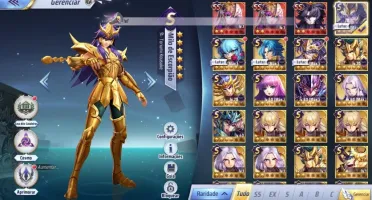 Saint Seiya Awakening - com gemas avançadas e Livros