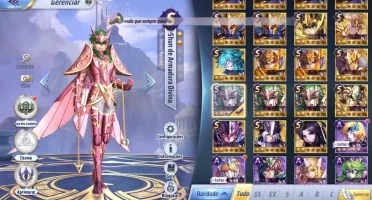 Saint Seiya Awakening - com gemas avançadas e Livros