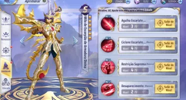 Saint Seiya Awakening - com gemas avançadas e Livros