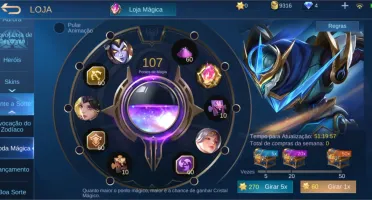 Mobile Legends muitas skins