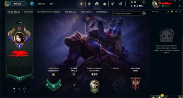 Conta main unico dono lvl 772 136 skins
