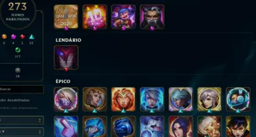 Conta main unico dono lvl 772 136 skins