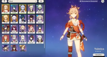 AR 43 - YOIMIYA, GANYU + 2 ARMAS 5 ESTRELAS