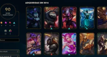 CONTA LEAGUE OF LEGENDS COM MUITAS SKINS