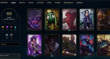 CONTA LEAGUE OF LEGENDS COM MUITAS SKINS