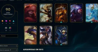 CONTA LEAGUE OF LEGENDS COM MUITAS SKINS