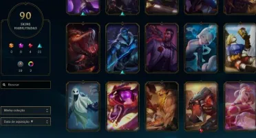 CONTA LEAGUE OF LEGENDS COM MUITAS SKINS