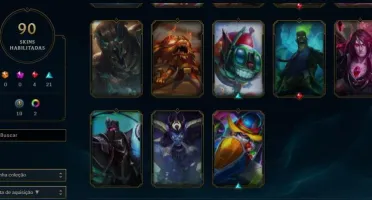 CONTA LEAGUE OF LEGENDS COM MUITAS SKINS