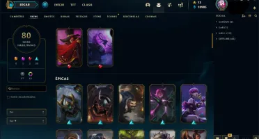 ✨ Conta LOL Season 6 Lvl 150 - 84 champions / 80 skins! ✨