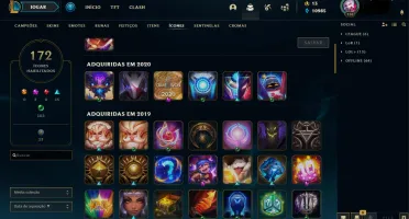 ✨ Conta LOL Season 6 Lvl 150 - 84 champions / 80 skins! ✨
