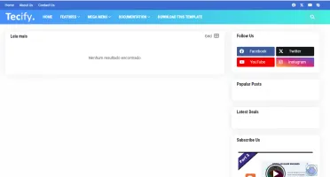 Template Blogger Noticias Modelo Editavel Promoção