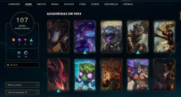 Conta De League Of Legends Lvl432---- Skins 107----