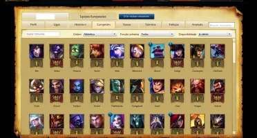 Conta Platina 1 de League of legends