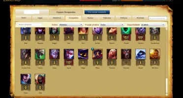 Conta Platina 1 de League of legends