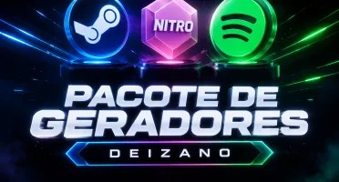 3 Pacote de Geradores para Steam Key ,Nitro Premium ,Spotify