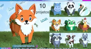 São 10 pacotes com artes para corte (CNC, Silloute etc)