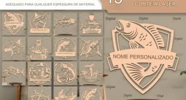 São 10 pacotes com artes para corte (CNC, Silloute etc)