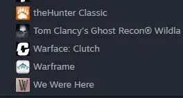 Steam com muitos jogos