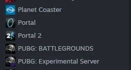 Steam com muitos jogos