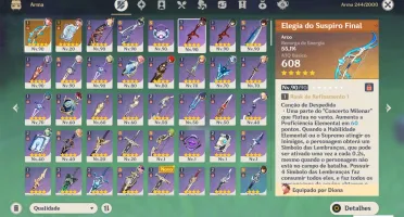 conta end game ar58 com 15 persoangens 5 estrelas