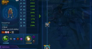 Conta LA Omega Tamer Lv146 Susan Shin, DarkBagra e X7