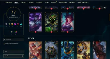 Bronze 4 com 120 Champs e 77 Skins ( ADC / SUP / MID )