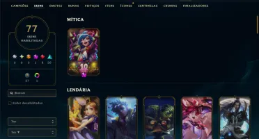 Bronze 4 com 120 Champs e 77 Skins ( ADC / SUP / MID )