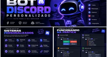 Bot para Discord Personalizado | Tickets, Moderação, Logs e
