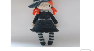 Receita em PDF - Boneca Bruxa Amou Amigurumi