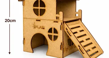 Kit 3 Casinhas Premium para Hamster - Flap Pet