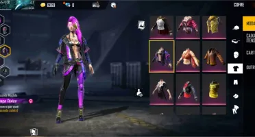 CONTA FREE FIRE ANTIGA LVL 54