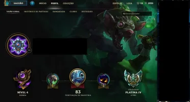 CONTA PLATINA TODAS RUNAS