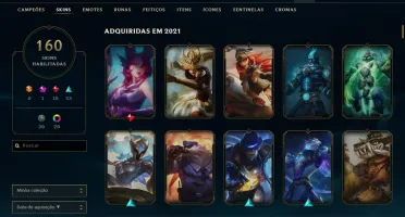 CONTA LOL 8 K ESSENCIA/FULLCHAMP/160 SKINS