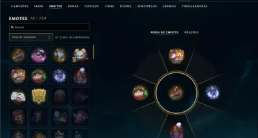 Unranked com 30 Champs e 4 Skins