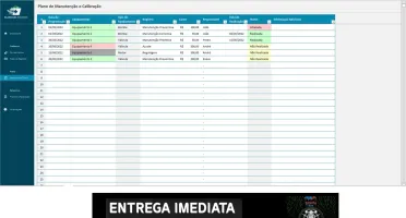 Planilha para Manutenção Preventiva em Excel