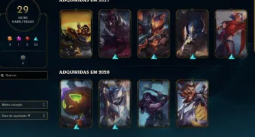Conta Lol Level 106 várias skins