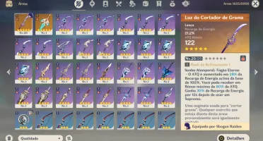 AR 43 Raiden com arma assinatura +Ayato + Alhaitham