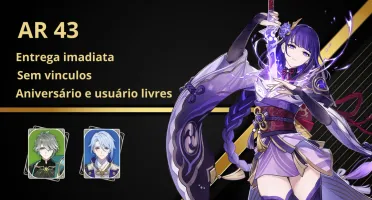 AR 43 Raiden com arma assinatura +Ayato + Alhaitham