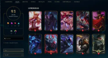 CONTA DE LOL - BONS ESPOLIOS - SKIN PRESTIGIO - GOLD IV