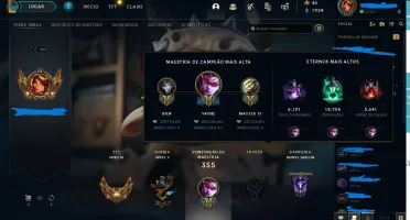 CONTA DE LOL - BONS ESPOLIOS - SKIN PRESTIGIO - GOLD IV