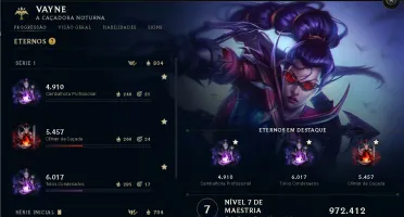 CONTA DE LOL - BONS ESPOLIOS - SKIN PRESTIGIO - GOLD IV