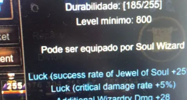 SM MEGAMU 200RR LVL 1027 C/ITENS QUEST