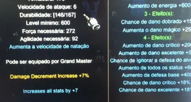 SM MEGAMU 200RR LVL 1027 C/ITENS QUEST